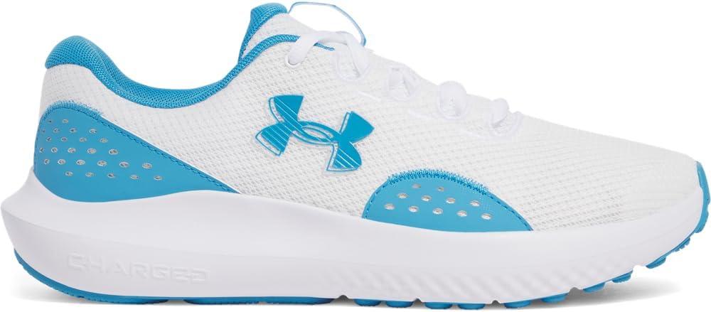 imageUnder Armour Mens Charged Surge 4 Sneaker110 WhiteEther BlueEther Blue
