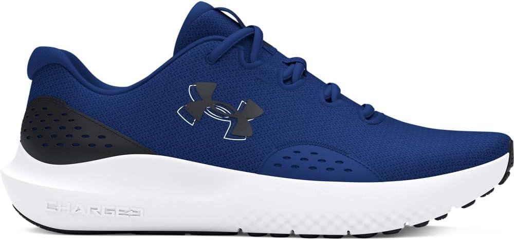 imageUnder Armour Mens Charged Surge 4 Sneaker402 Tech BlueBlackBlack