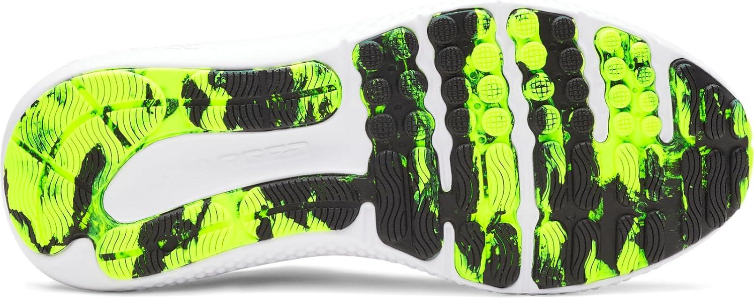 imageUnder Armour Mens Charged Surge 4 Sneaker404 Washed NavyBlackHigh Vis Yellow