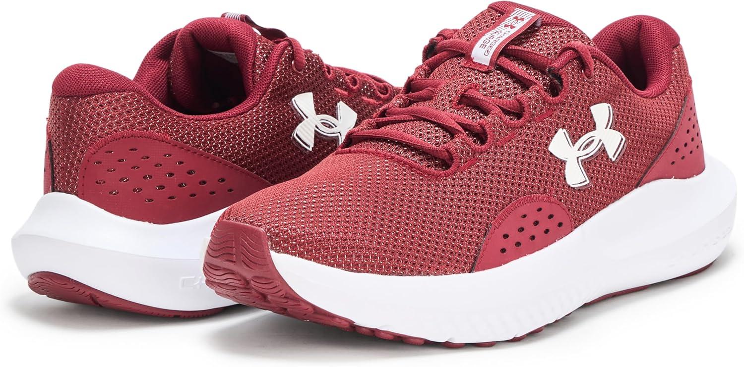 imageUnder Armour Mens Charged Surge 4 Sneaker625 CardinalCardinalWhite