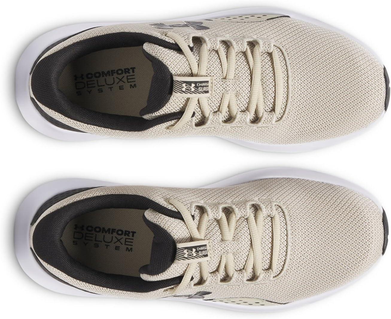 imageUnder Armour Mens Charged Surge 4 SneakerKhaki BaseBlackBlack