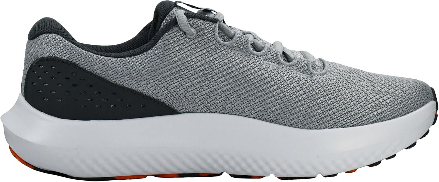 imageUnder Armour Mens Charged Surge 4 SneakerMod GrayCastlerockTeam Orange