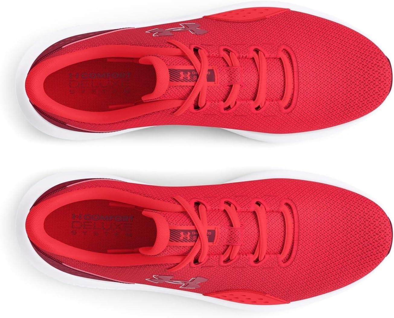 imageUnder Armour Mens Charged Surge 4 SneakerRacer RedCardinalCardinal