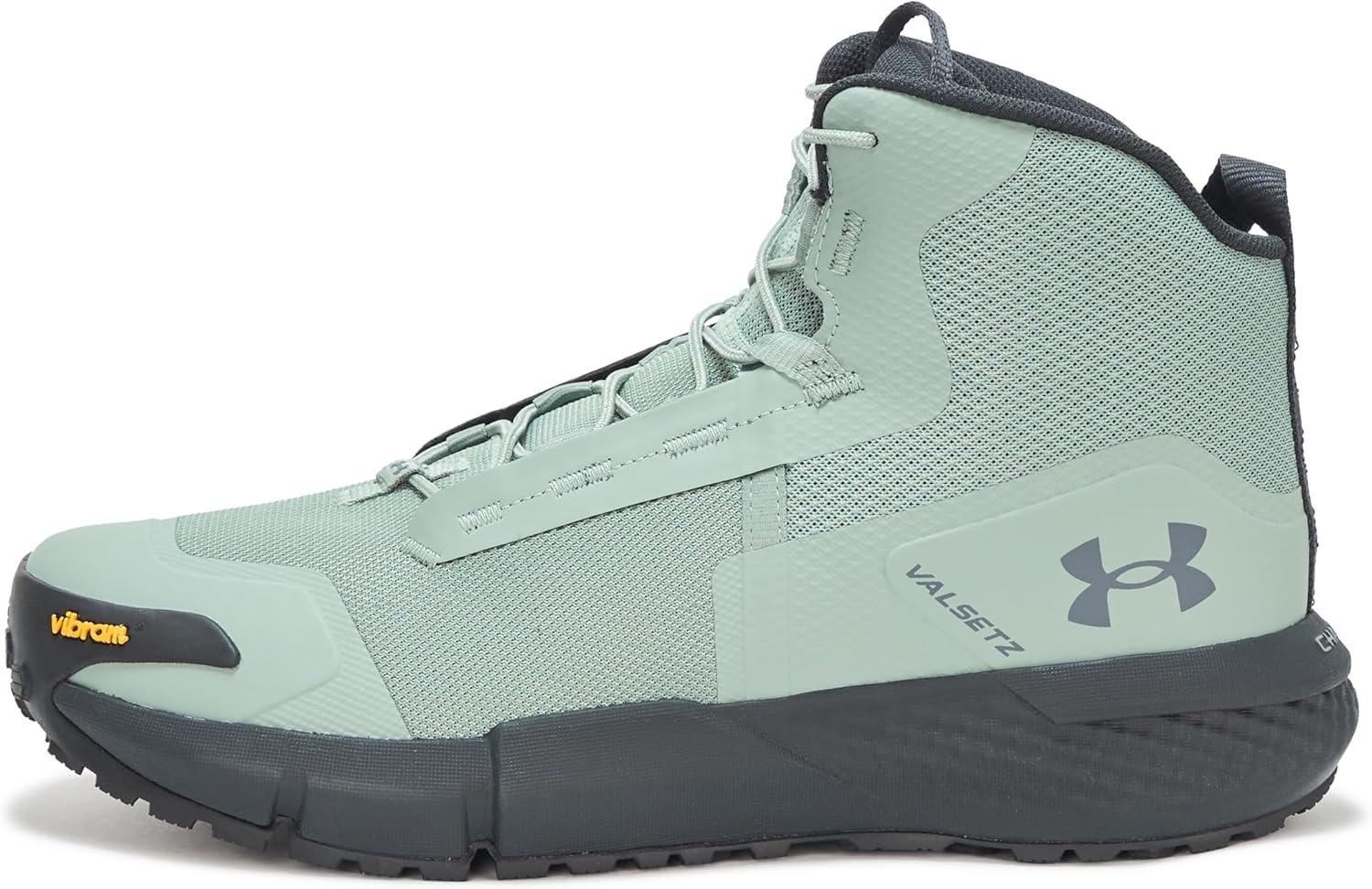 imageUnder Armour Mens Charged Valsetz Mid Military and Tactical Boot349 Silica GreenAnthraciteBlack Gray