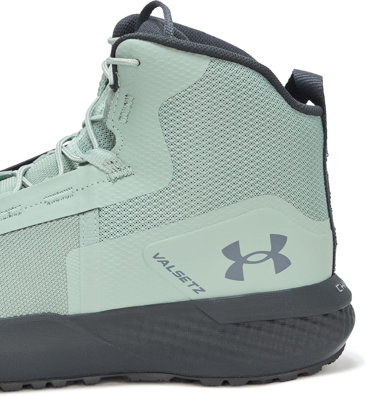 imageUnder Armour Mens Charged Valsetz Mid Military and Tactical Boot349 Silica GreenAnthraciteBlack Gray