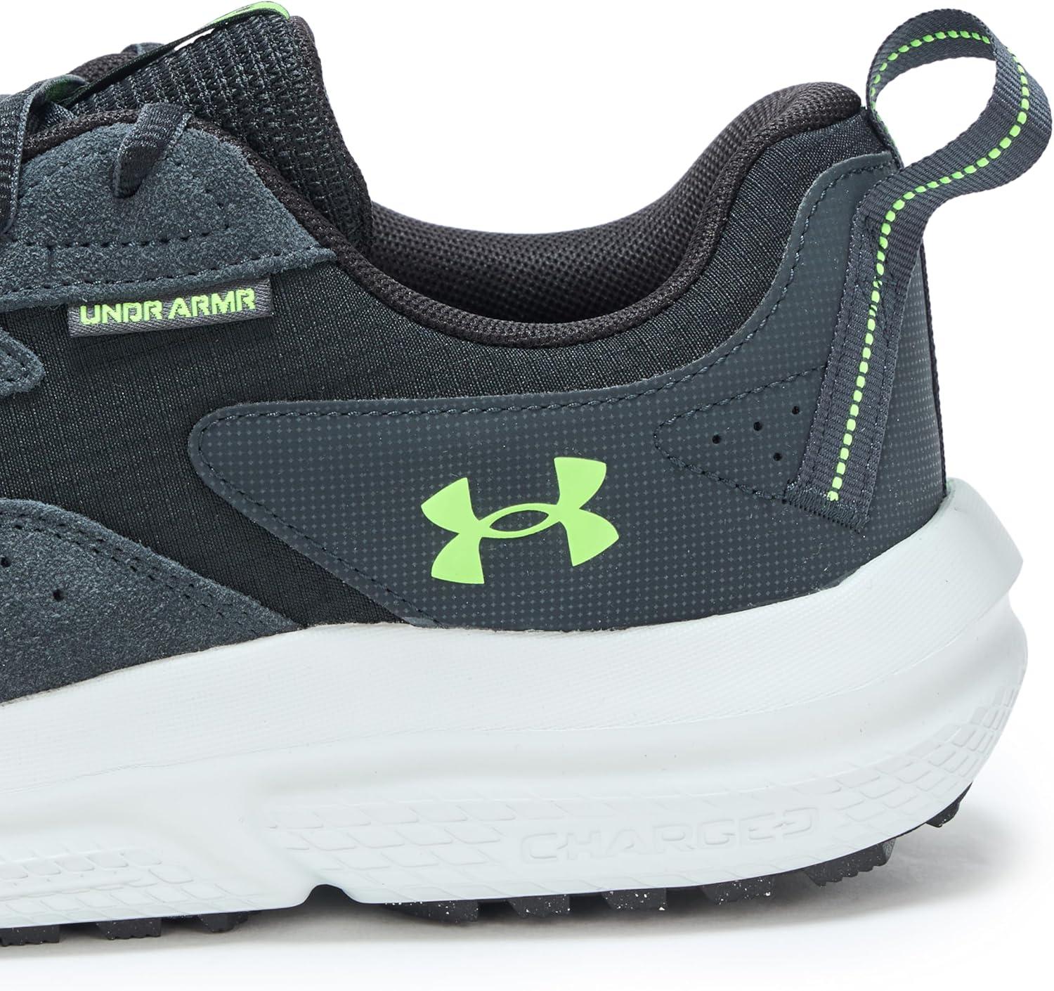 imageUnder Armour Mens Charged Verssert 2 Sneaker004 BlackAnthraciteHyper Green