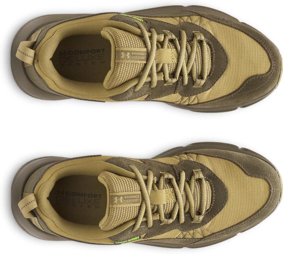 imageUnder Armour Mens Charged Verssert 2 Sneaker320 Canteen GreenExpedition GreenHigh Vis Yellow