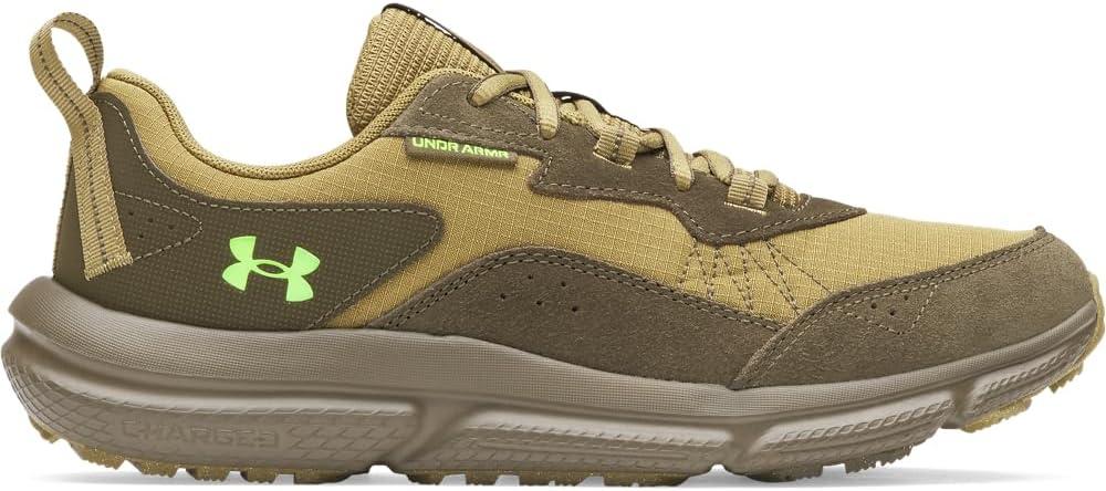 imageUnder Armour Mens Charged Verssert 2 Sneaker320 Canteen GreenExpedition GreenHigh Vis Yellow