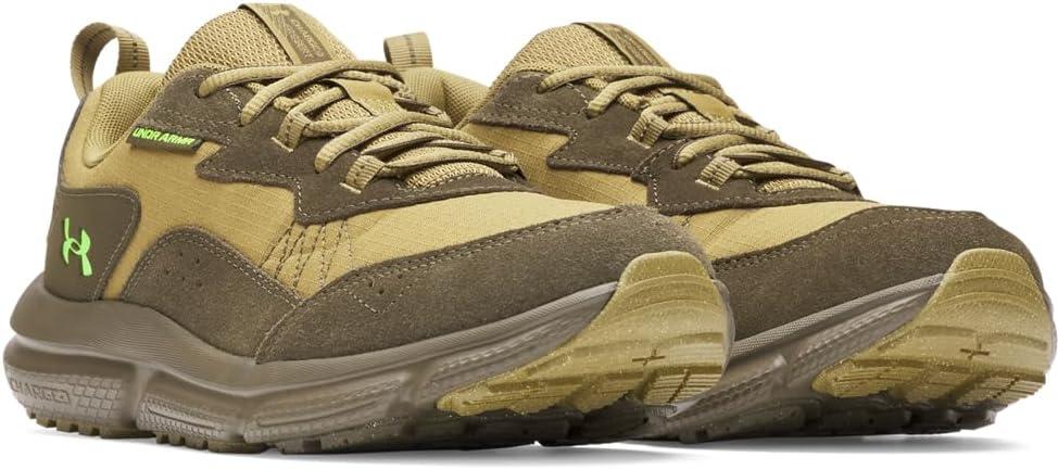 imageUnder Armour Mens Charged Verssert 2 Sneaker320 Canteen GreenExpedition GreenHigh Vis Yellow