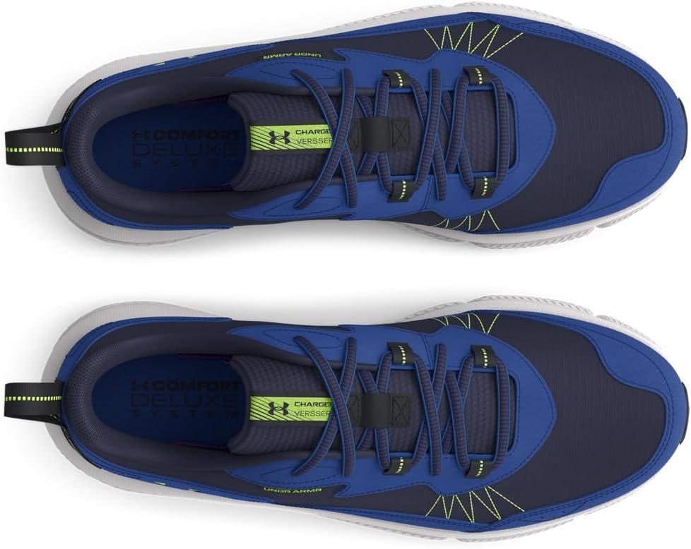 imageUnder Armour Mens Charged Verssert 2 Sneaker401 Midnight NavyTech BlueMorph Green