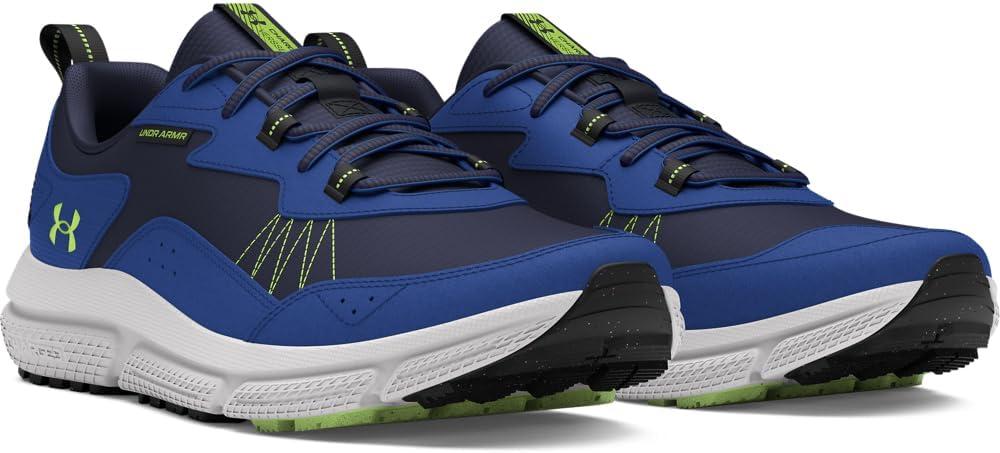 imageUnder Armour Mens Charged Verssert 2 Sneaker401 Midnight NavyTech BlueMorph Green