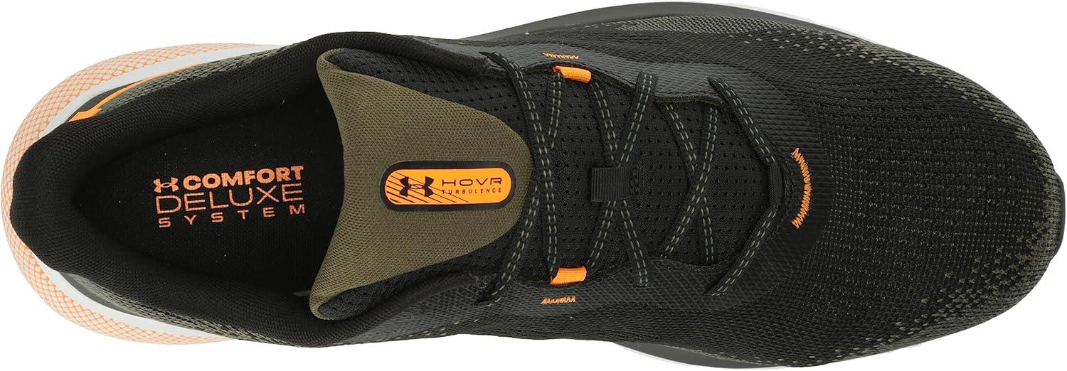 imageUnder Armour Mens HOVR Turbulence 2 Running Shoe002 BlackMarine Od GreenFormula Orange