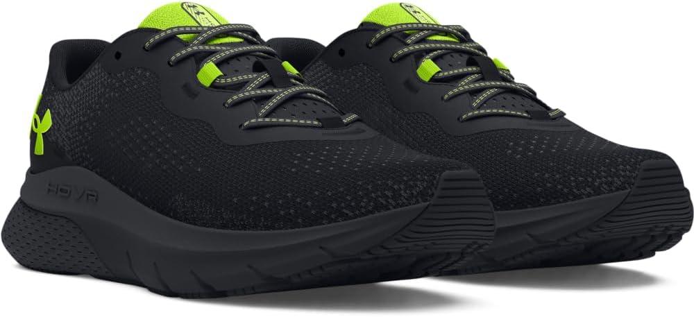 imageUnder Armour Mens HOVR Turbulence 2 Running Shoe003 BlackBlackHigh Vis Yellow