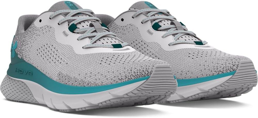 imageUnder Armour Mens HOVR Turbulence 2 Running Shoe108 Halo GrayHydro TealCircuit Teal