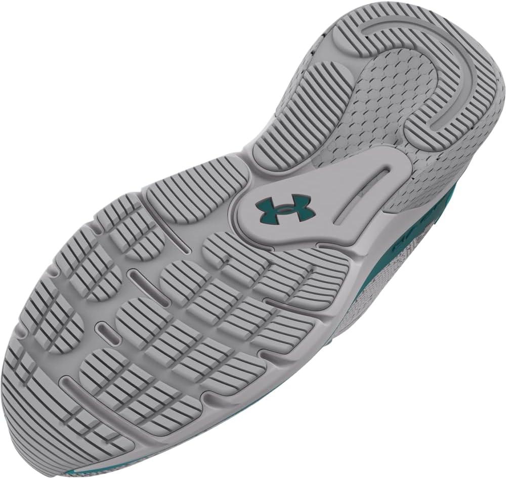 imageUnder Armour Mens HOVR Turbulence 2 Running Shoe108 Halo GrayHydro TealCircuit Teal