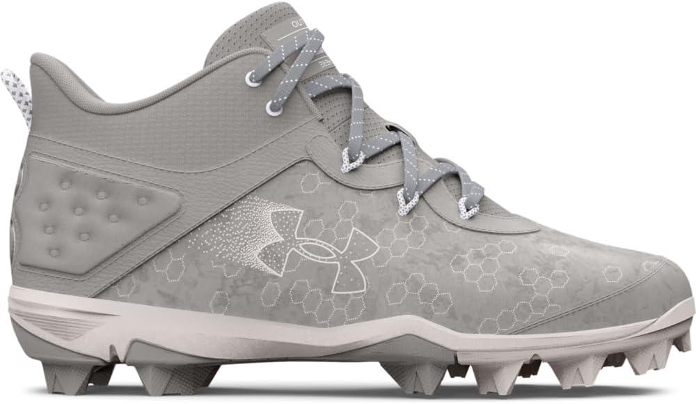 imageUnder Armour Mens Harper 8 Mid Rm Baseball Shoe101 Baseball GrayBaseball GrayHalo Gray