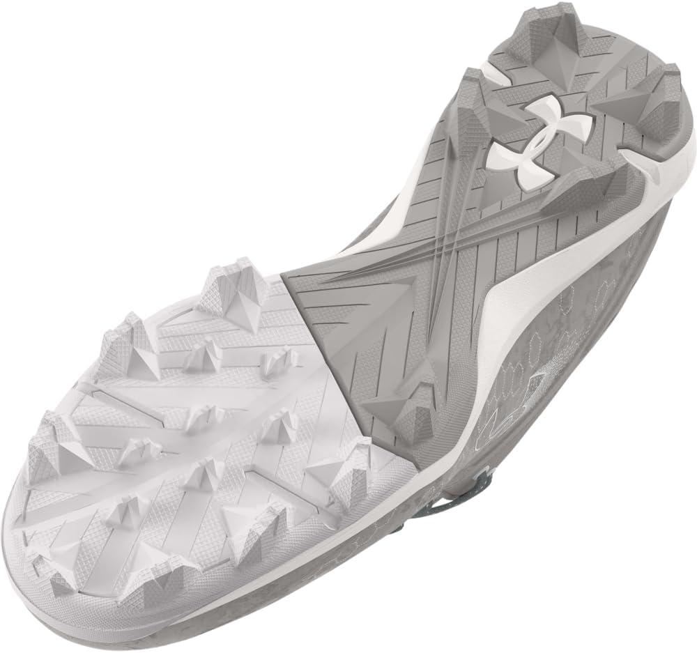 imageUnder Armour Mens Harper 8 Mid Rm Baseball Shoe101 Baseball GrayBaseball GrayHalo Gray