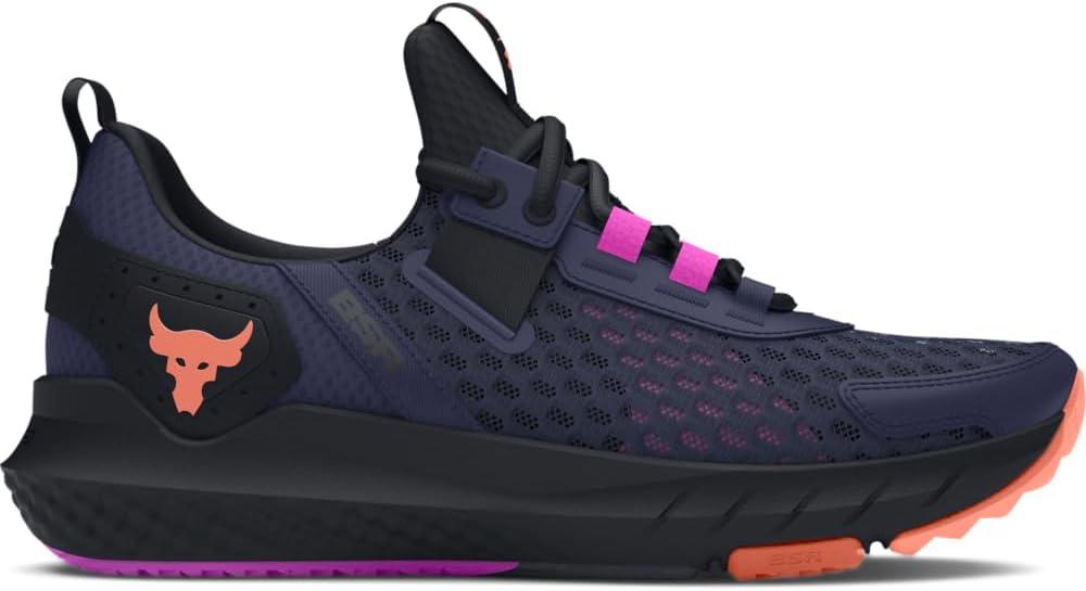 imageUnder Armour UnisexChild Grade School Project Rock Blood Sweat Respect Sneaker400 Midnight NavyBlackFlare Orange