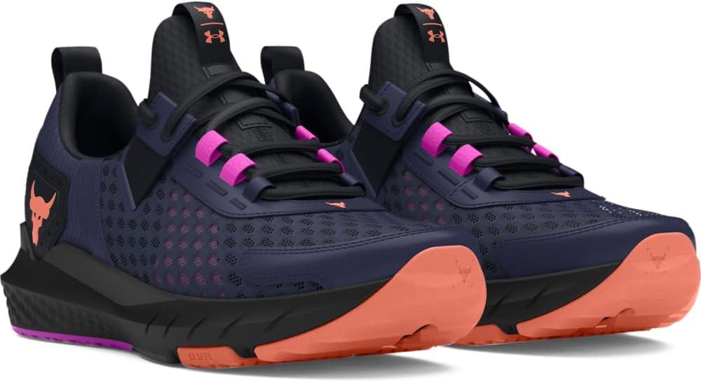 imageUnder Armour UnisexChild Grade School Project Rock Blood Sweat Respect Sneaker400 Midnight NavyBlackFlare Orange