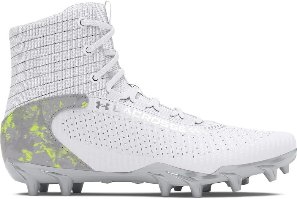 imageUnder Armour UnisexChild Highlight Lax Mc Jr Lacrosse Cleat Sneaker100 WhiteWhiteBlack
