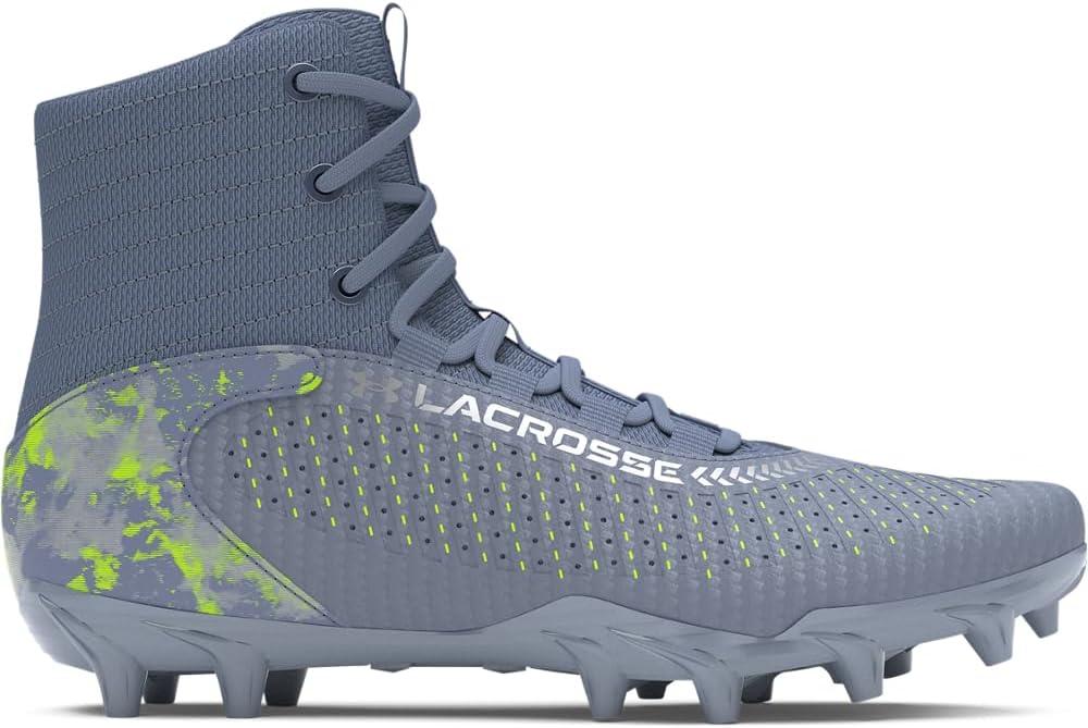 imageUnder Armour UnisexChild Highlight Lax Mc Jr Lacrosse Cleat Sneaker400 Blue SteelBlue SteelBlack