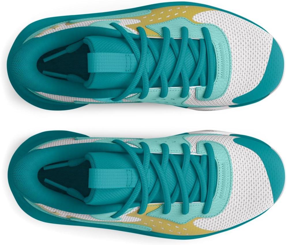 imageUnder Armour UnisexChild Pre School Jet 23103 Distant GrayCircuit TealMetallic Gold