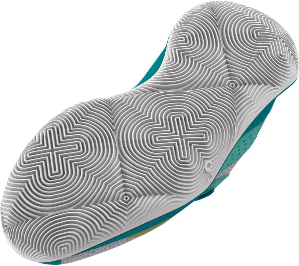 imageUnder Armour UnisexChild Pre School Jet 23103 Distant GrayCircuit TealMetallic Gold