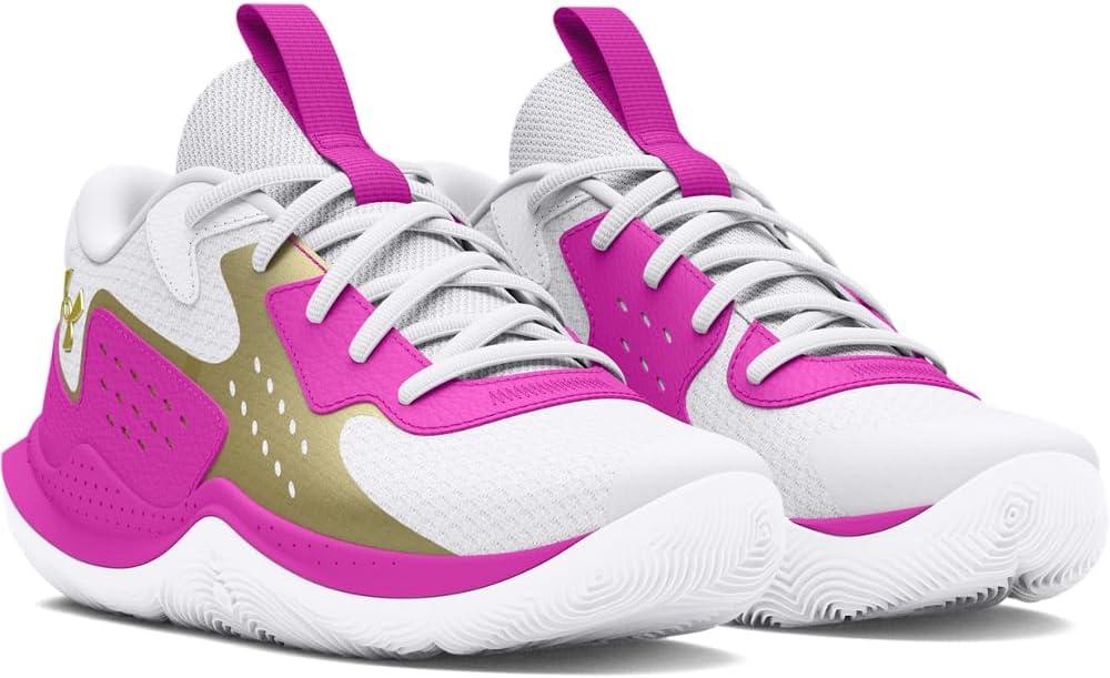 imageUnder Armour UnisexChild Pre School Jet 23105 WhiteVivid MagentaMetallic Gold