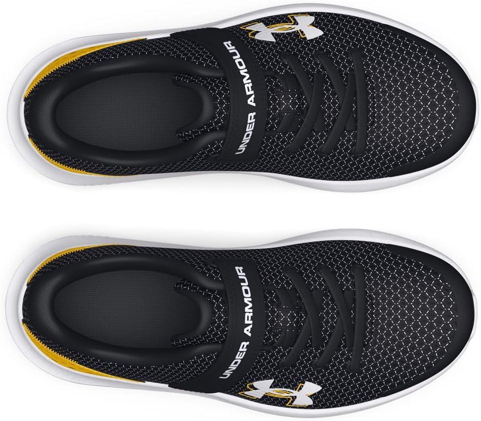 imageUnder Armour UnisexChild Pre School Surge 4 Alternate Closure Running Shoe004 BlackTaxiWhite