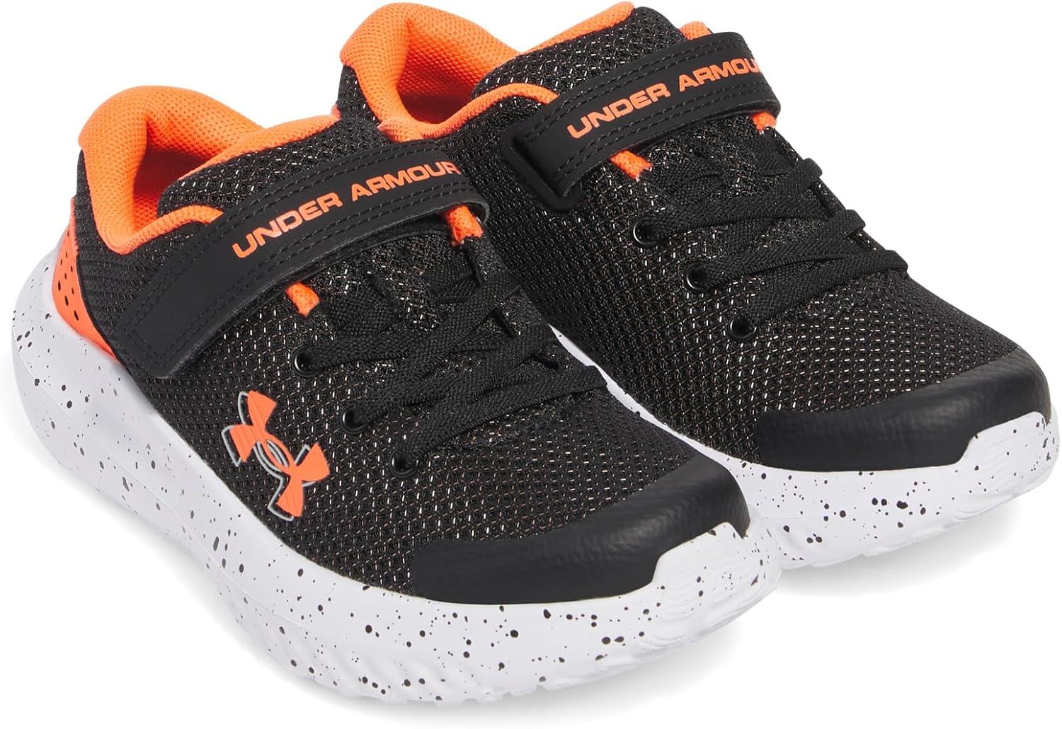 imageUnder Armour UnisexChild Pre School Surge 4 Alternate Closure Running Shoe005 BlackAres RedAres Red