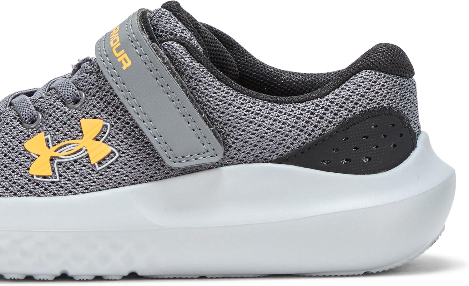 imageUnder Armour UnisexChild Pre School Surge 4 Alternate Closure Running Shoe025 CastlerockBlackCampus Gold