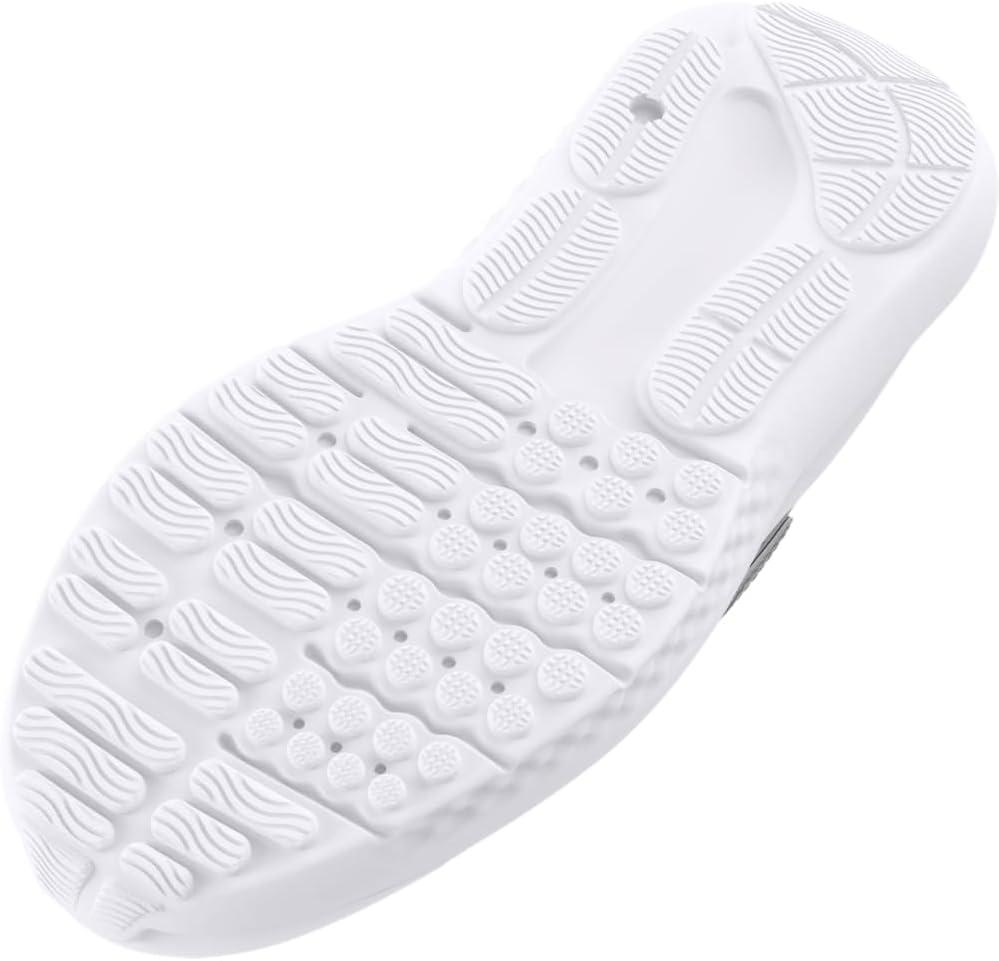 imageUnder Armour UnisexChild Pre School Surge 4 Alternate Closure Running Shoe100 Halo GrayWhiteIridescent