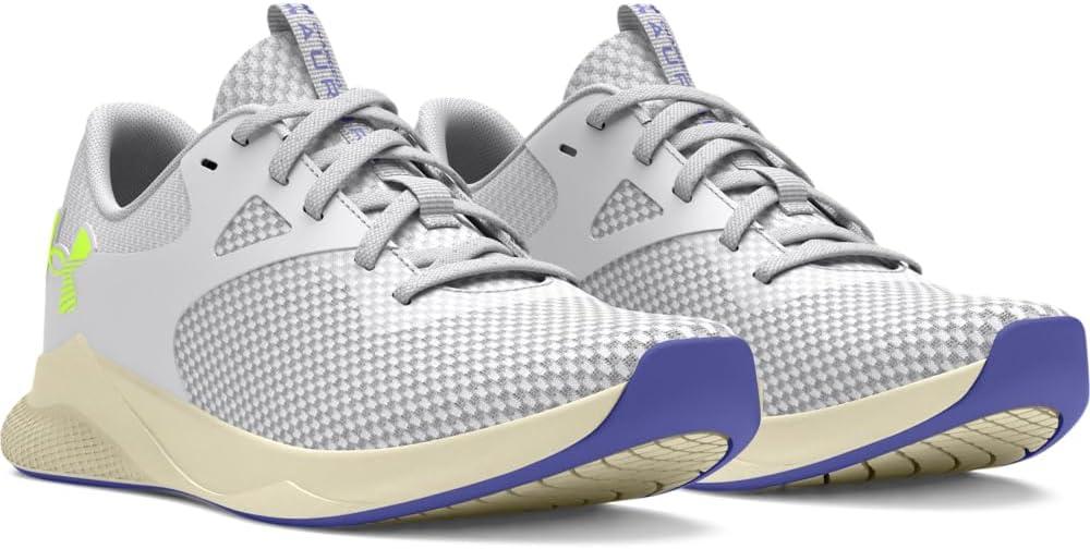 imageUnder Armour Womens Charged Aurora 2 Cross Trainer104 Halo GraySiltHighvis Yellow