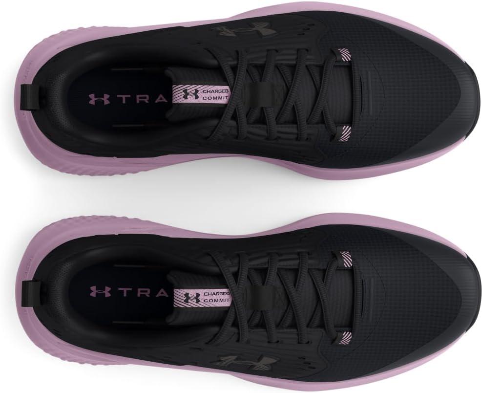 imageUnder Armour Womens Charged Commit Trainer 4 Shoes003 BlackPurple AceMetallic Black