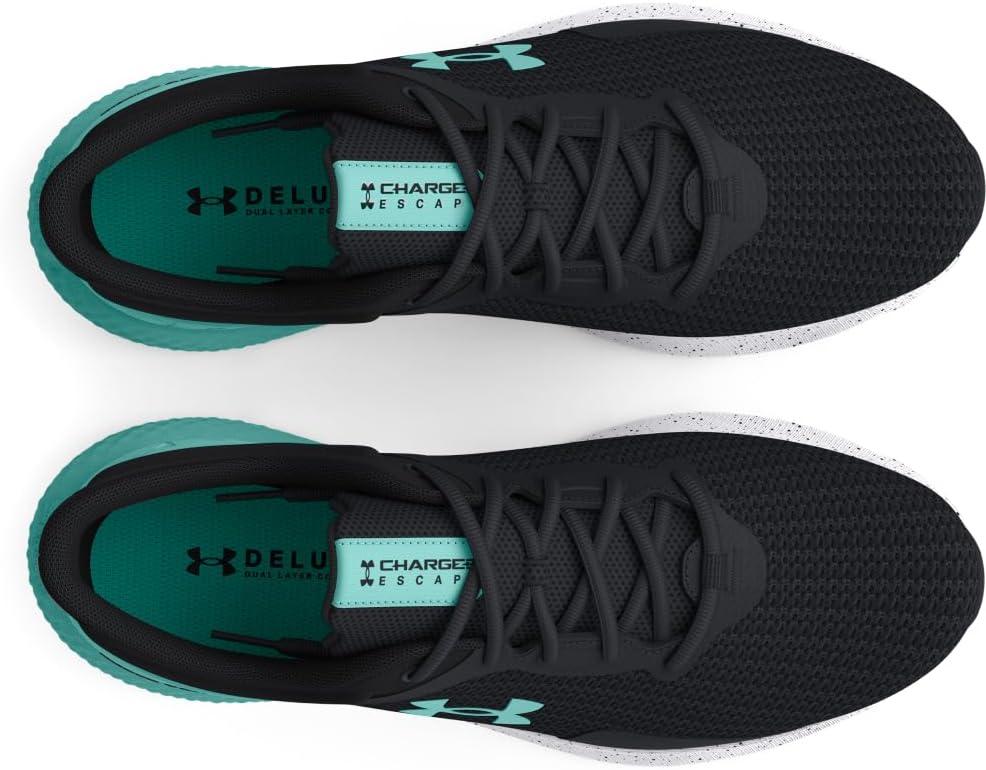 imageUnder Armour Womens Charged Escape 4 Running Shoe003 BlackBlackRadial Turquoise