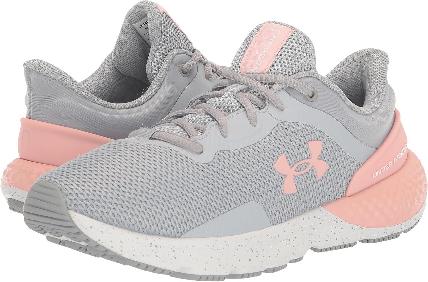 imageUnder Armour Womens Charged Escape 4 Running Shoe108 Mod GrayWhitePink Fizz