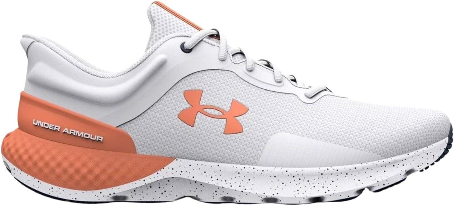 imageUnder Armour Womens Charged Escape 4 Running ShoeWhiteOrange TropicOrange Tropic