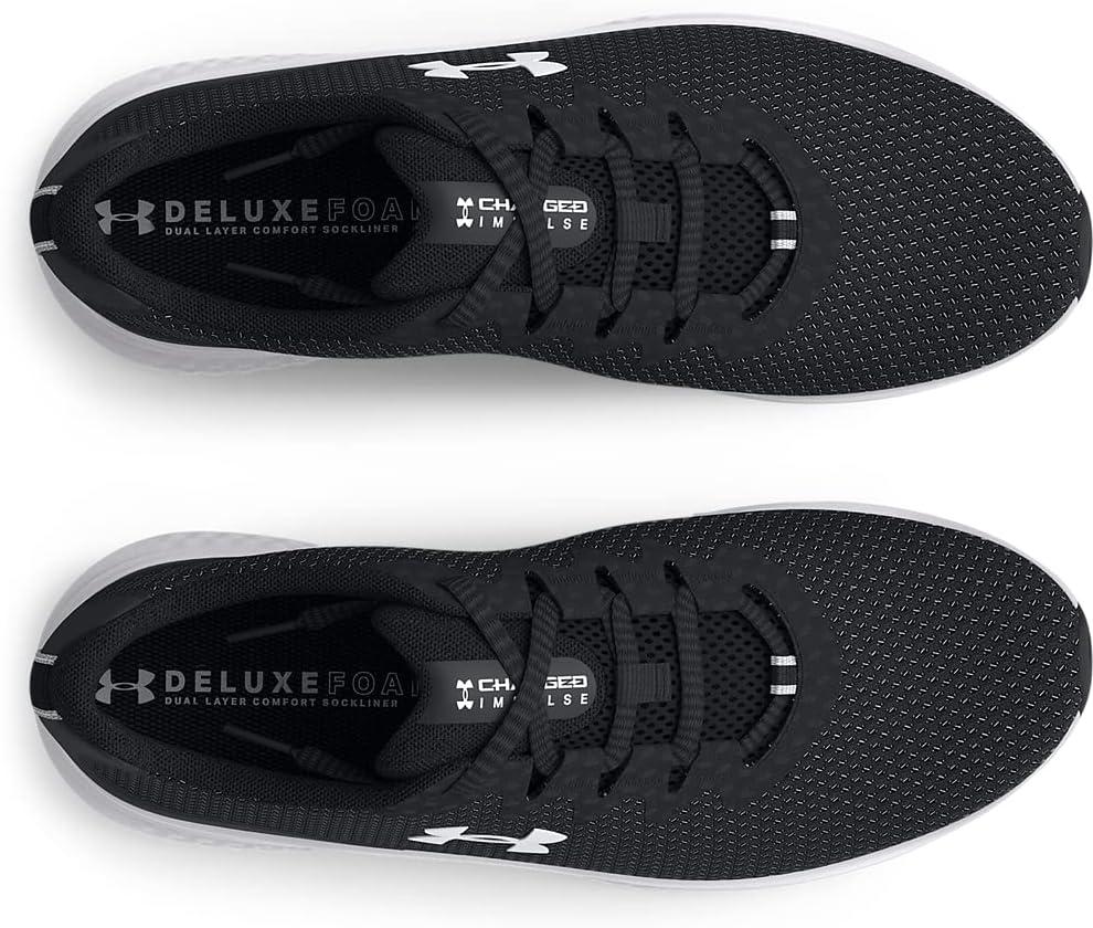 imageUnder Armour Womens Charged Impulse 3 Running Shoe001 BlackBlackWhite