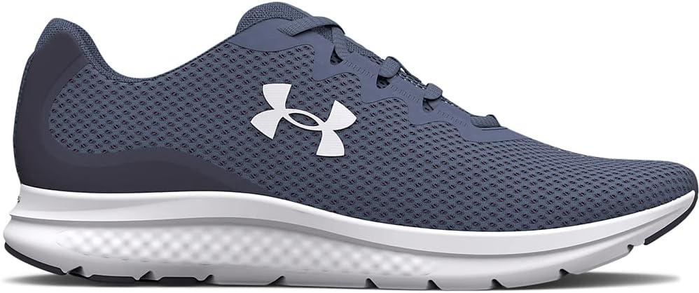 imageUnder Armour Womens Charged Impulse 3 Running Shoe500 Aurora PurpleTempered SteelWhite