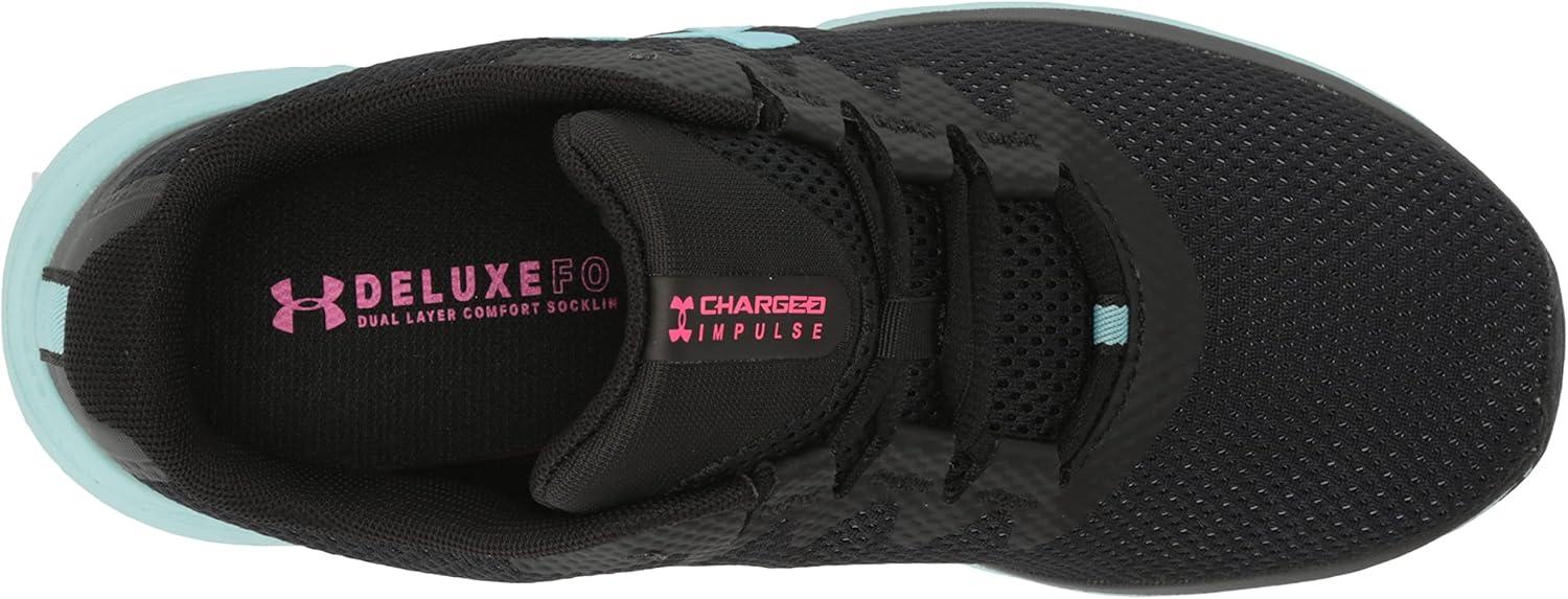 imageUnder Armour Womens Charged Impulse 3 Running ShoeBlackBlackStill Water