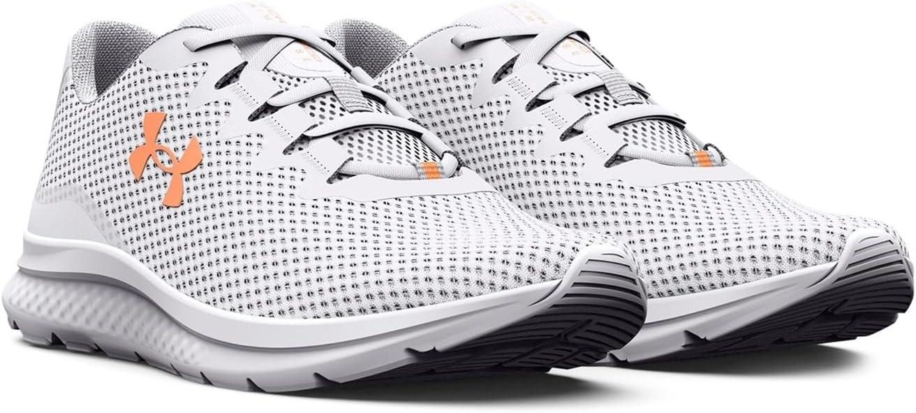 imageUnder Armour Womens Charged Impulse 3 Running ShoeWhiteWhiteOrange Tropic