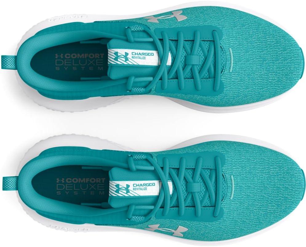 imageUnder Armour Womens Charged Revitalize Running Shoe301 Circuit TealHalo GrayMetallic Silver