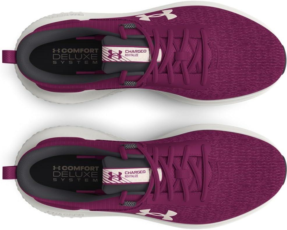 imageUnder Armour Womens Charged Revitalize Running Shoe501 Purple GeminiWhite ClayGray Matter