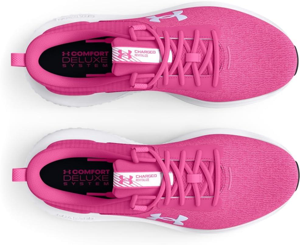 imageUnder Armour Womens Charged Revitalize Running Shoe600 Astro PinkWhiteIridescent