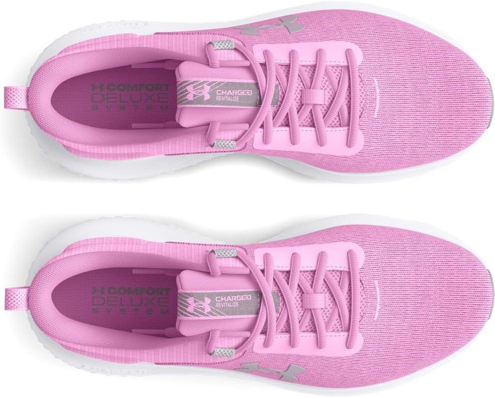 imageUnder Armour Womens Charged Revitalize Running Shoe604 Stellar PinkWhiteMetallic Pink Ice