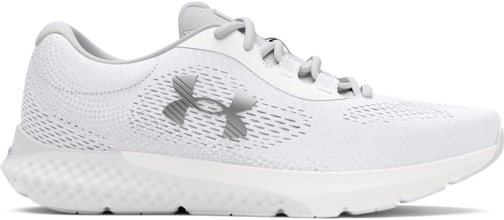 imageUnder Armour Womens Charged Rogue 4 Sneaker100 WhiteHalo GrayMetallic Silver