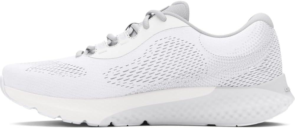 imageUnder Armour Womens Charged Rogue 4 Sneaker100 WhiteHalo GrayMetallic Silver