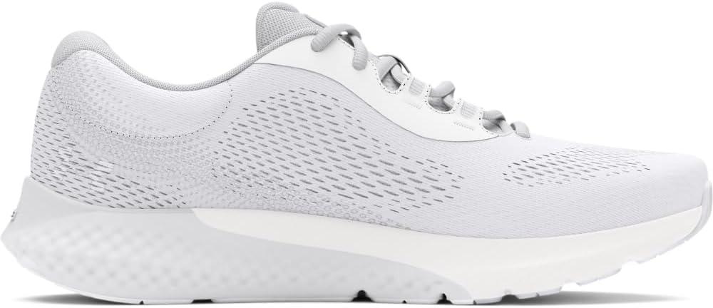 imageUnder Armour Womens Charged Rogue 4 Sneaker100 WhiteHalo GrayMetallic Silver