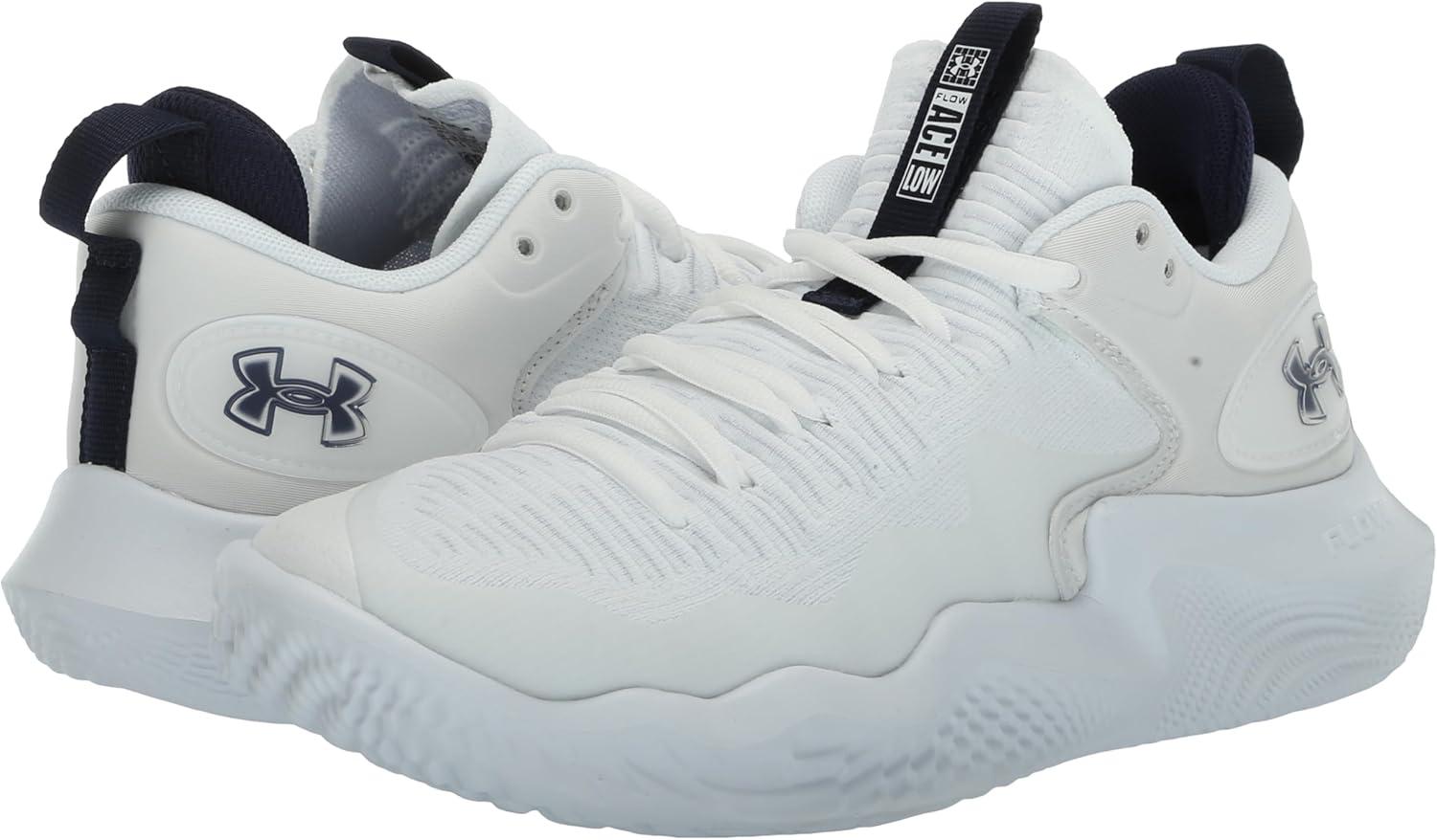 imageUnder Armour Womens Flow Ace Low Volleyball ShoeWhitemidnight Navy