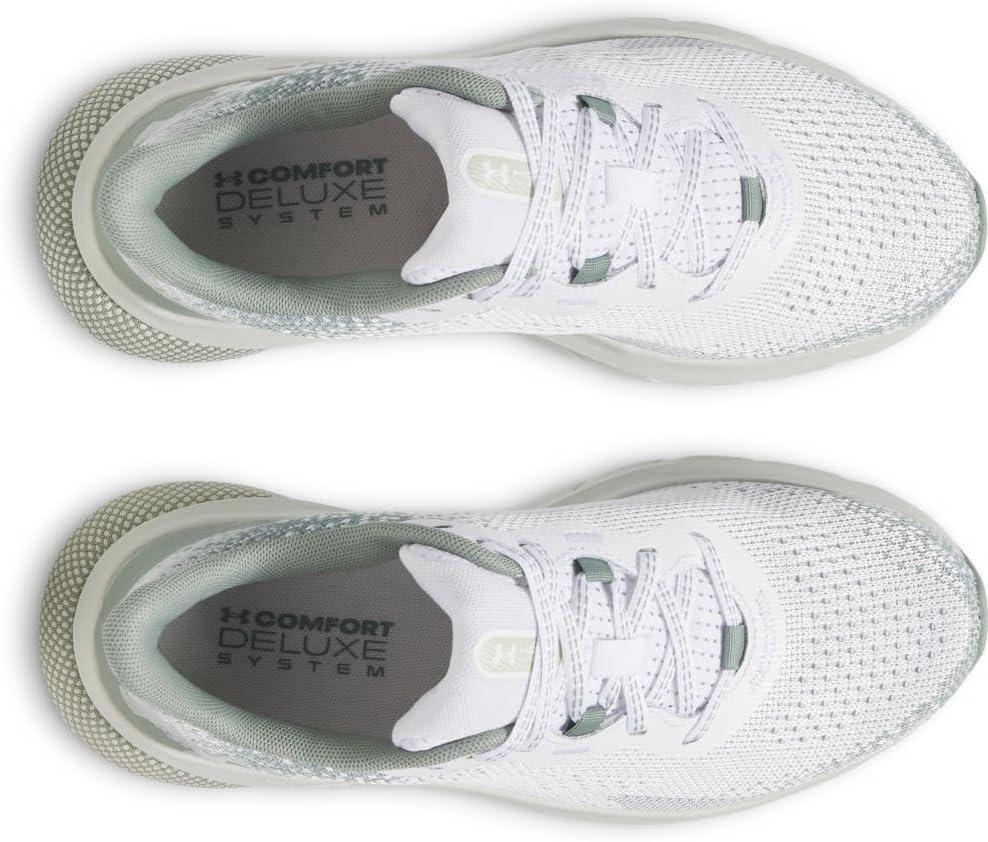 imageUnder Armour Womens HOVR Turbulence 2 Sneaker106 WhiteSilica GreenHydro Green